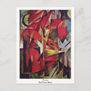 Carte Postale Renards De Franz Marc