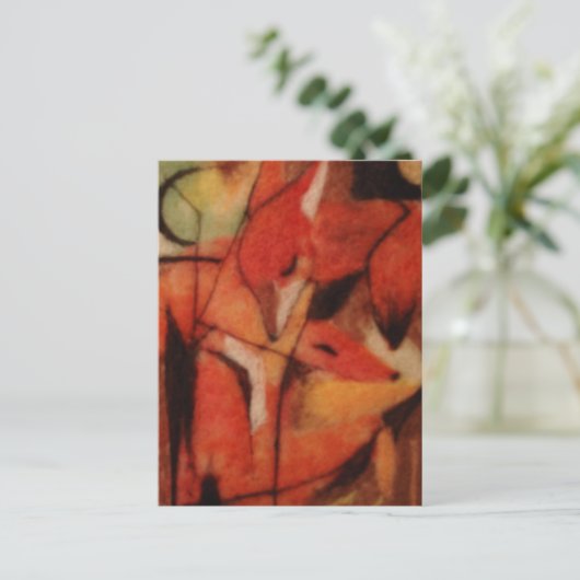 Carte Postale Renards rouges (Debout devant)