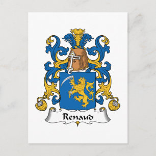 Carte Postale Renaud Family Crest