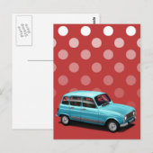 Carte postale Renault 4L (Devant / Derrière)