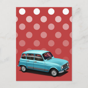 Carte postale Renault 4L