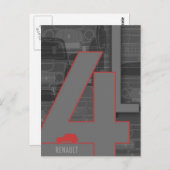 Carte postale Renault 4L (Devant / Derrière)
