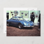 Carte Postale Renault alpin à Le Mans 1968 (Devant / Derrière)