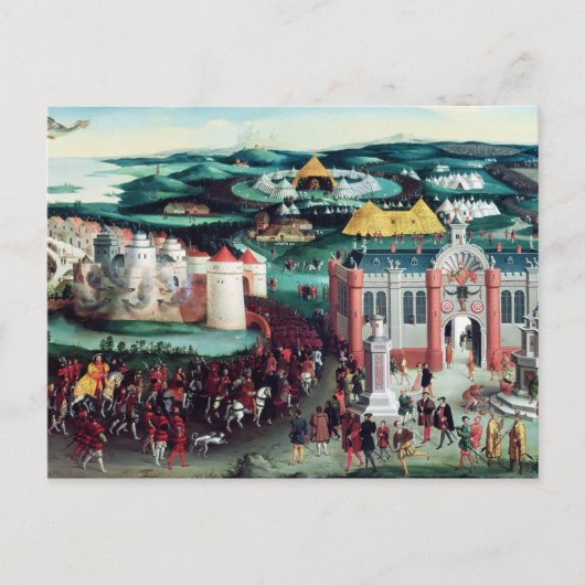 Carte Postale Rencontre au champ du tissu d'or (Devant)