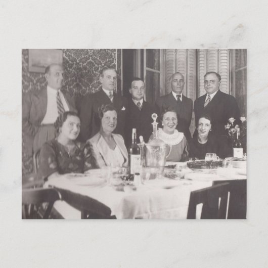 Carte Postale Rencontre d'amis pour le dîner - Paris, années 193 (Devant)