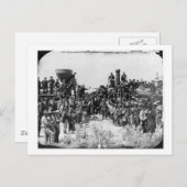 Carte Postale Rencontre des rails - Promontory Point Utah 1869 (Devant / Derrière)