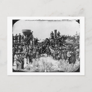 Carte Postale Rencontre des rails - Promontory Point Utah 1869