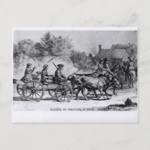 Carte Postale Rencontre en 1776, 1876