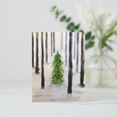 Carte Postale rencontre hivernale (Debout devant)