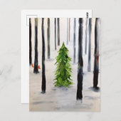 Carte Postale rencontre hivernale (Devant / Derrière)