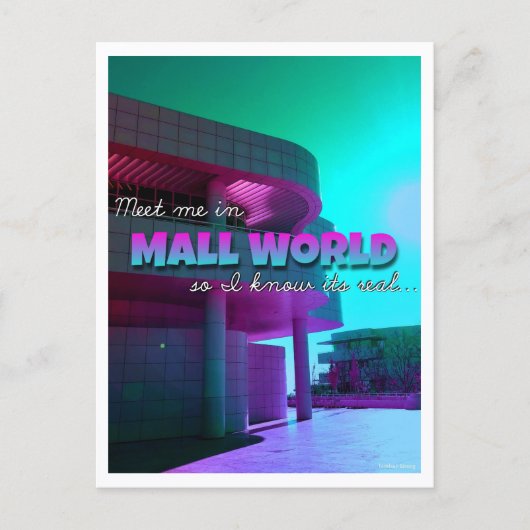 Carte postale "Rencontre-moi à.." Mall World  (Devant)