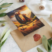 Carte Postale Rencontre paisible : Deux Aardvark dans un champ i