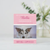 Carte Postale Rencontrez Le Nouveau Membre "New Pet" Faire-part (Debout devant)