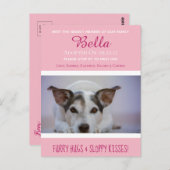 Carte Postale Rencontrez Le Nouveau Membre "New Pet" Faire-part (Devant / Derrière)