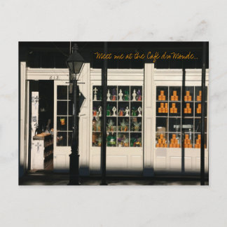 Carte Postale Rencontrez-moi au Café du Monde Postcard
