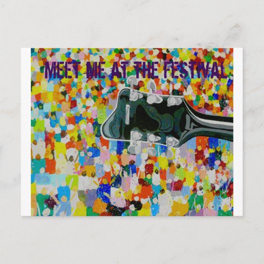 Carte Postale Rencontrez-moi au festival (Devant)