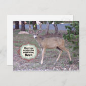 Carte Postale Rencontrez-moi sous le Mistletoe (Devant / Derrière)