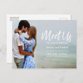 Carte Postale Rencontrez-Nous Dans Mariage Destination Enregistr (Devant / Derrière)