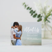 Carte Postale Rencontrez-Nous Dans Mariage Destination Enregistr (Debout devant)