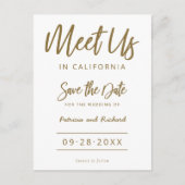 Carte Postale Rencontrez-Nous En Mariage Destination Enregistrer (Devant)