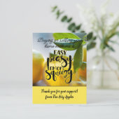 Carte Postale rend chaque expérience facile comme bonjour (Debout devant)