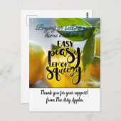 Carte Postale rendant chaque expérience facile comme bonjour (Devant / Derrière)