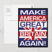 Carte Postale Rendez à l'Amérique la grandeur de la Grande-Breta (Devant / Derrière)