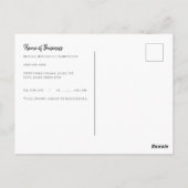 Carte Postale Rendez-vous dans le salon Rappel Tendance à rayure (Dos)