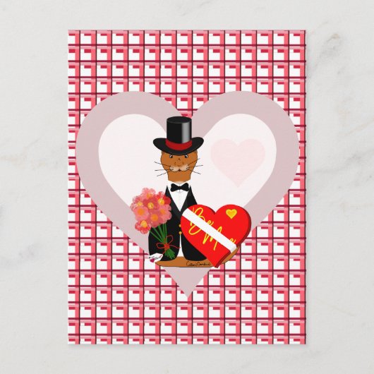Carte Postale Rendez-vous de la Saint-Valentin d'Oliver avec fon (Devant)