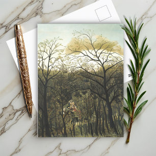 Carte Postale Rendez-vous en Forêt, Henri Rousseau