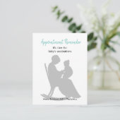 Carte Postale Rendez-vous pédiatrique Mère Fauteuil Roulant Bébé (Debout devant)