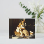 Carte postale Rendez-vous vétérinaire pour chien e (Debout devant)