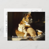 Carte postale Rendez-vous vétérinaire pour chien e (Devant / Derrière)