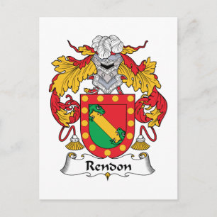 Carte Postale Rendon Family Crest