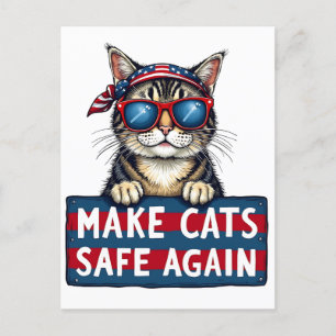 Carte Postale Rendre les chats en sécurité, une fois de plus, le