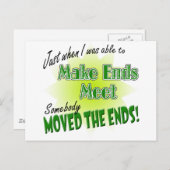 Carte Postale Rendre les extrémités respectées (Devant / Derrière)