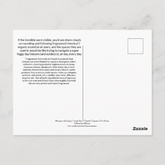 Carte Postale Rendre l'invisible visible (Dos)