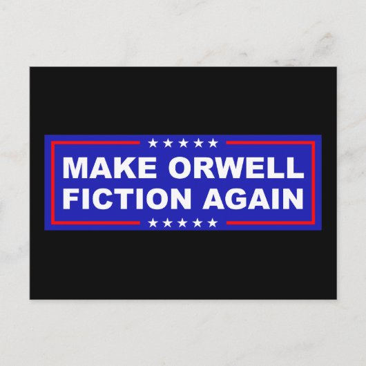 Carte Postale Rendre Orwell-Fiction (Devant)