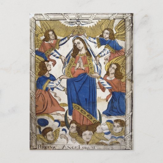 Carte Postale Rendu représentant l'Assomption de la Vierge Marie (Devant)