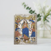 Carte Postale Rendu représentant l'Assomption de la Vierge Marie (Debout devant)