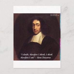 Carte Postale René Descarte Je Pense Donc Je Suis Cité