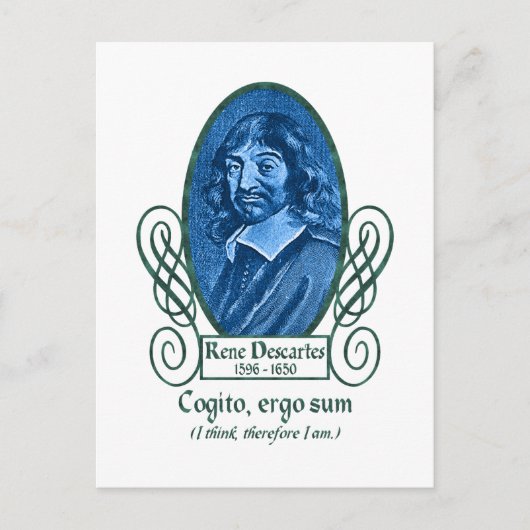 Carte Postale René Descartes (Devant)