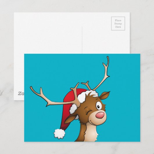 Carte Postale Renne (Devant / Derrière)