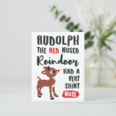 Carte Postale Renne de Rudolph Classique (Debout devant)
