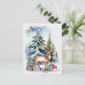 Carte Postale Rennes avec cadeaux (Debout devant)