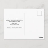 Carte Postale Rennes dans l'Aquarelle gris sauvage Noël (Dos)