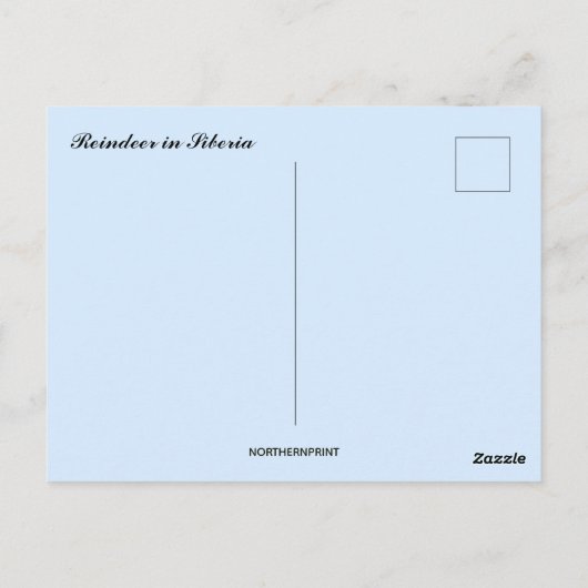 Carte Postale Rennes en Sibérie (Dos)