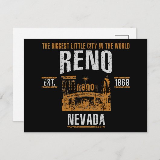 Carte Postale Reno (Devant / Derrière)