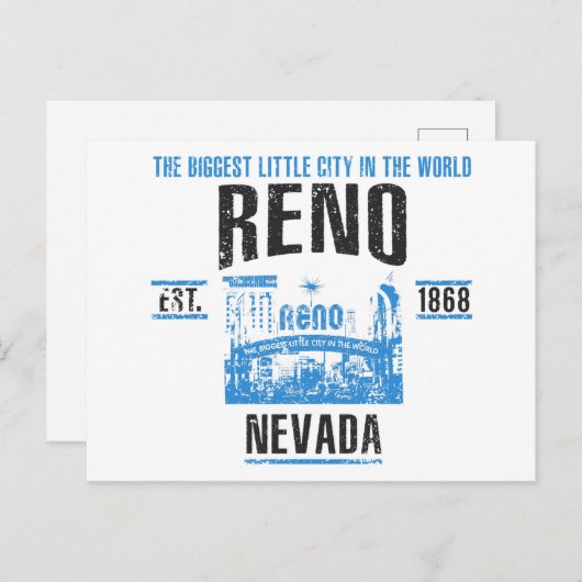 Carte Postale Reno (Devant / Derrière)