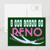 Carte postale RENO La plus grande petite ville du (Devant / Derrière)